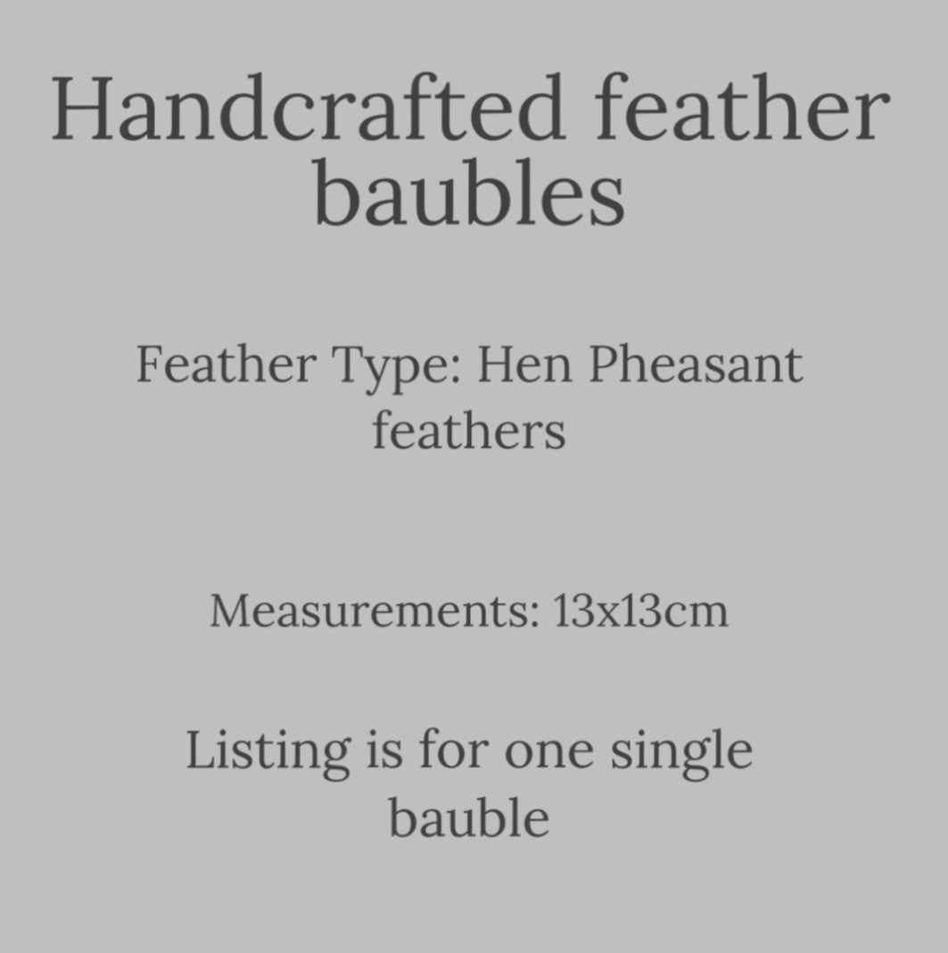 Feather Tree decoration- Farmhouse Christmas decor: 13cm