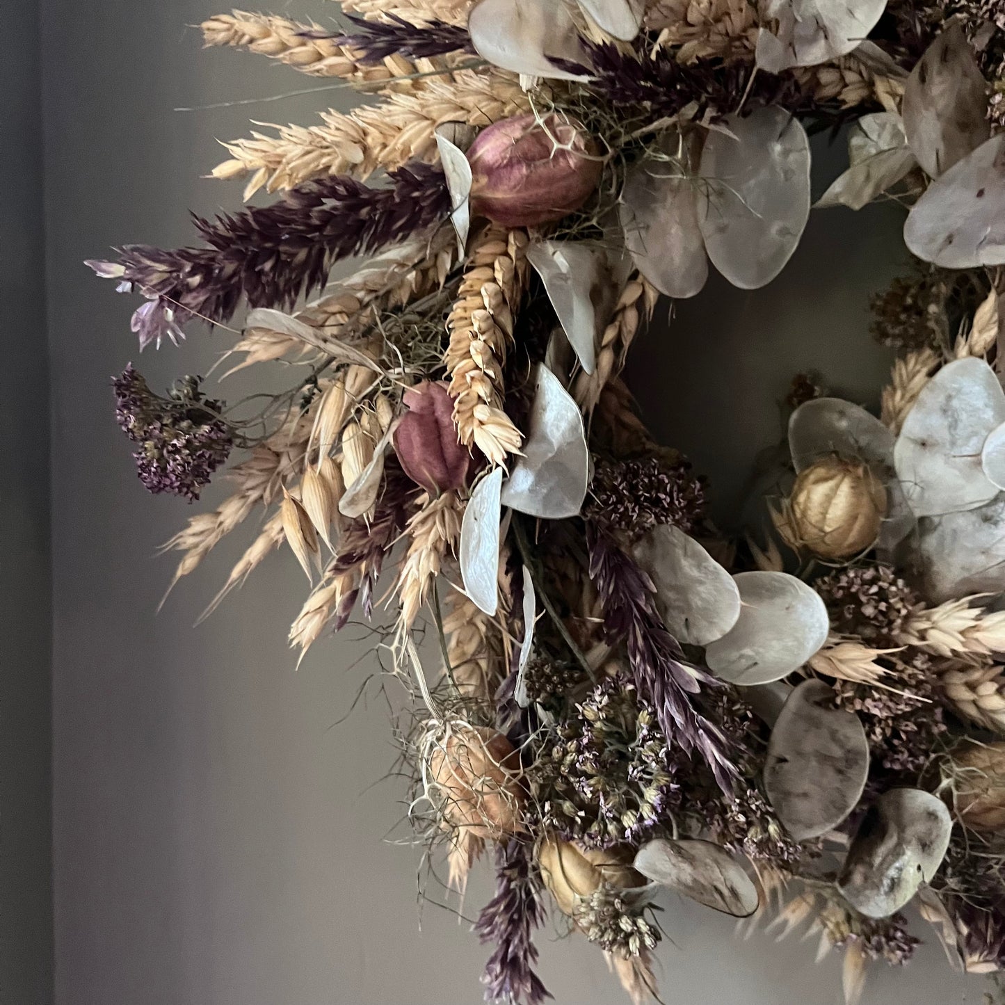Dried flower wreath | Farmhouse style | Country living | Farmhouse wreath | Spring wreath | 25cm
