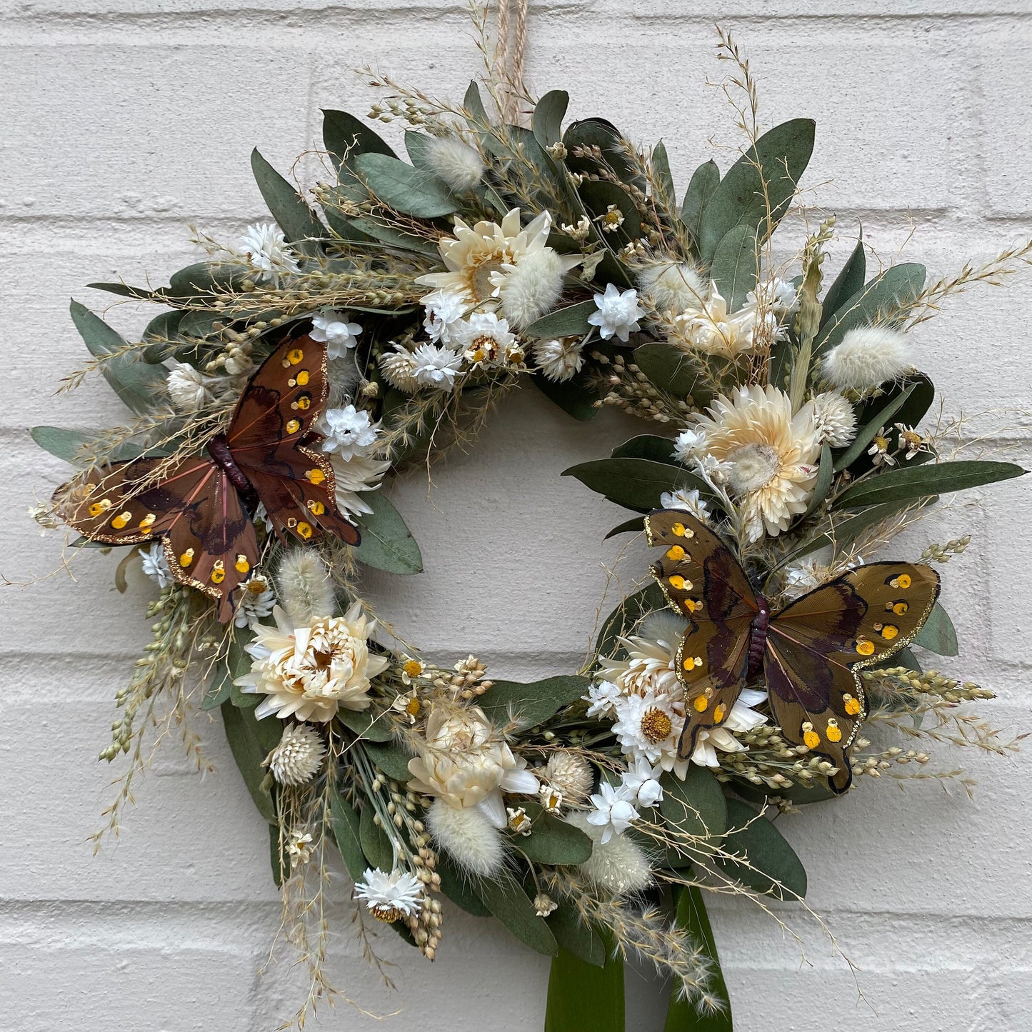 Dried flower wreath | Farmhouse style | Country living | Farmhouse wreath | Winter wreath | Christmas gifts for the house | 22cm