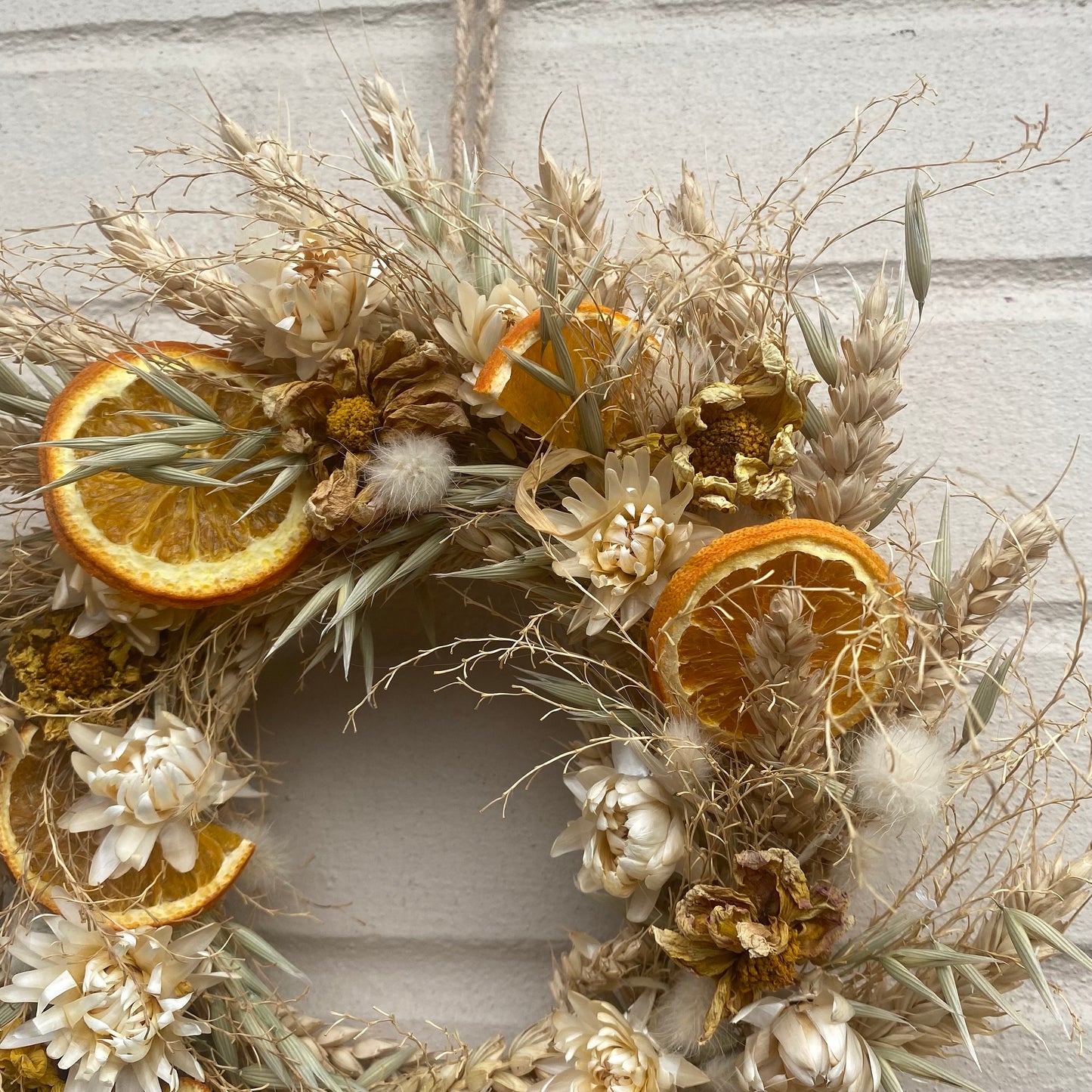 Dried flowers | Farmhouse style | Summer wreath | Country living | Front door decor | Farmhouse wreath | Spring decor | 22cm