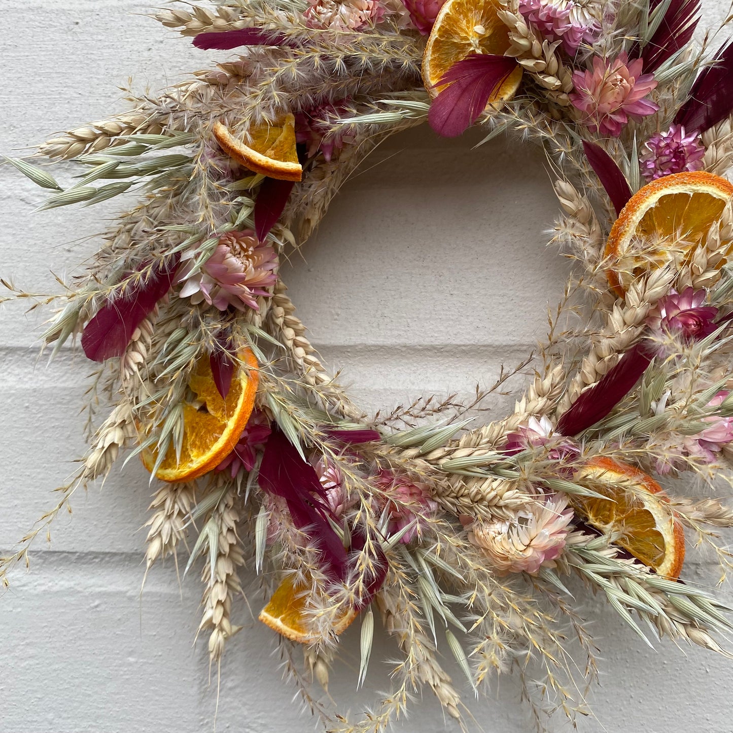 Everlasting dried flowers| Spring inspired decor | Spring dried flowers | Spring wreath | Summer decor | Small Dried Flower Wreath | 23cm