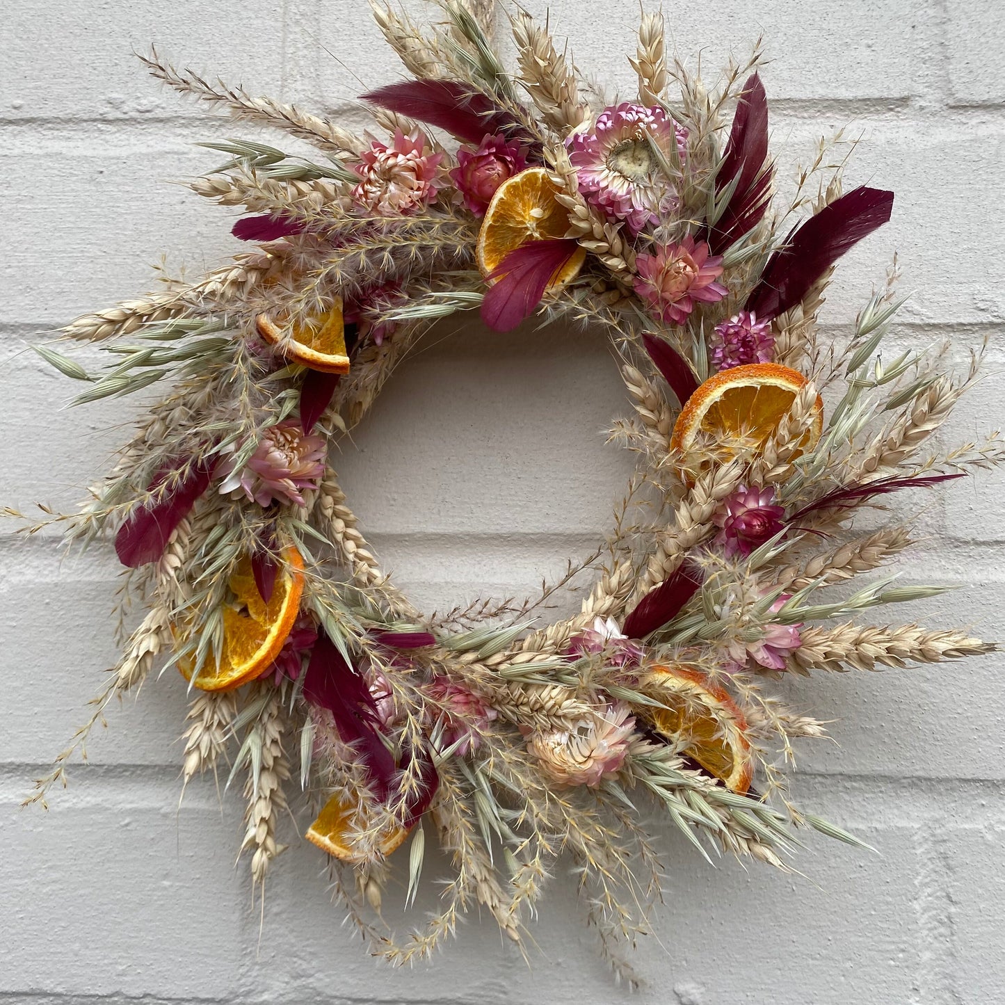 Everlasting dried flowers| Spring inspired decor | Spring dried flowers | Spring wreath | Summer decor | Small Dried Flower Wreath | 23cm