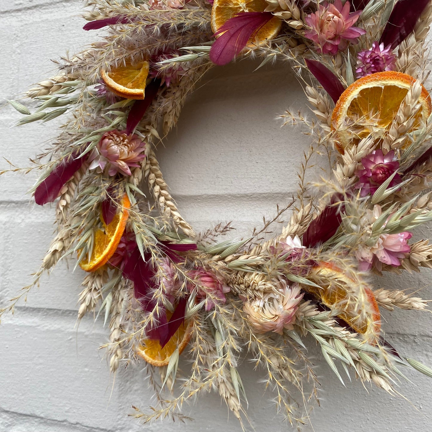 Everlasting dried flowers| Spring inspired decor | Spring dried flowers | Spring wreath | Summer decor | Small Dried Flower Wreath | 23cm