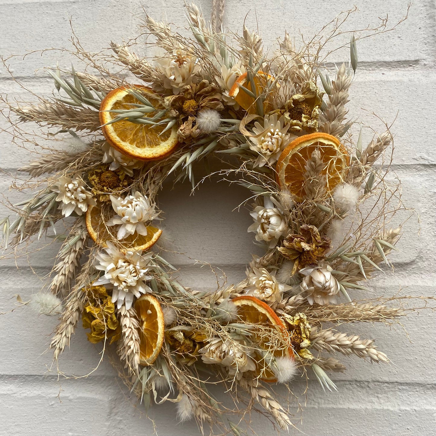 Dried flowers | Farmhouse style | Summer wreath | Country living | Front door decor | Farmhouse wreath | Spring decor | 22cm