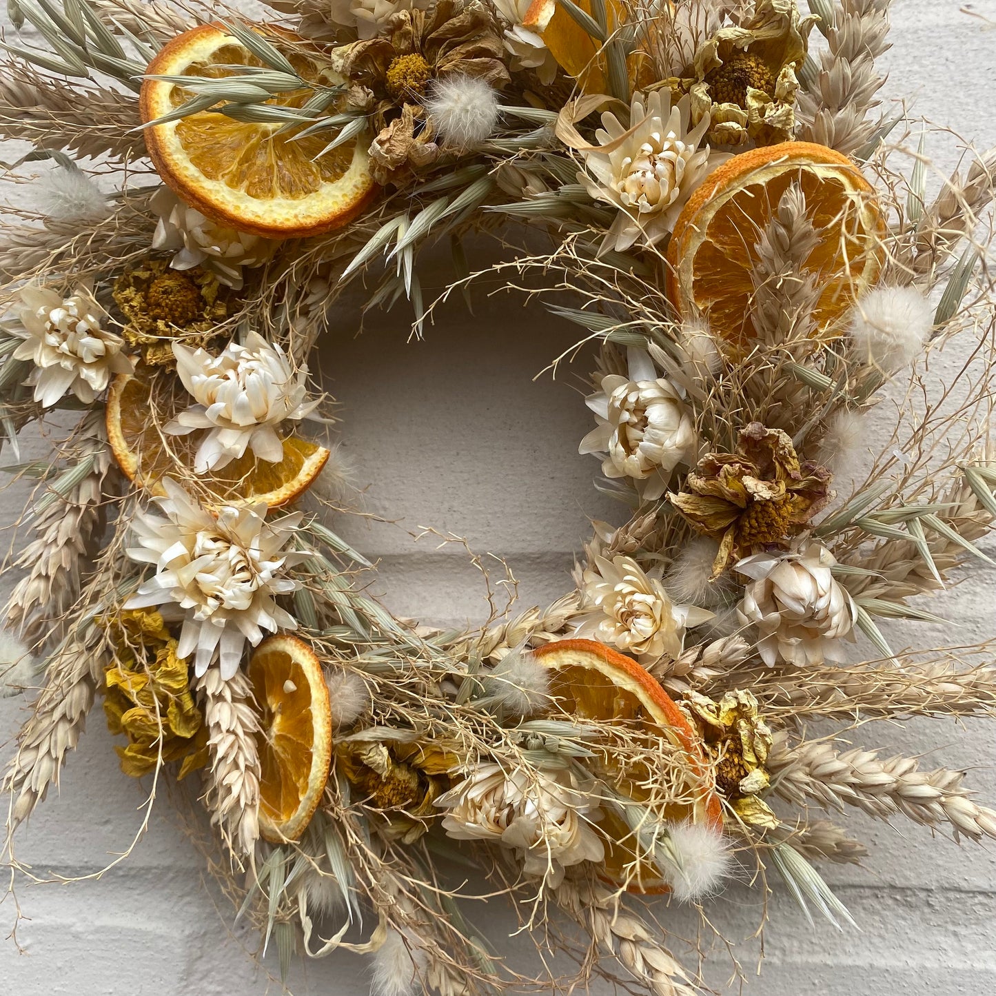 Dried flowers | Farmhouse style | Summer wreath | Country living | Front door decor | Farmhouse wreath | Spring decor | 22cm