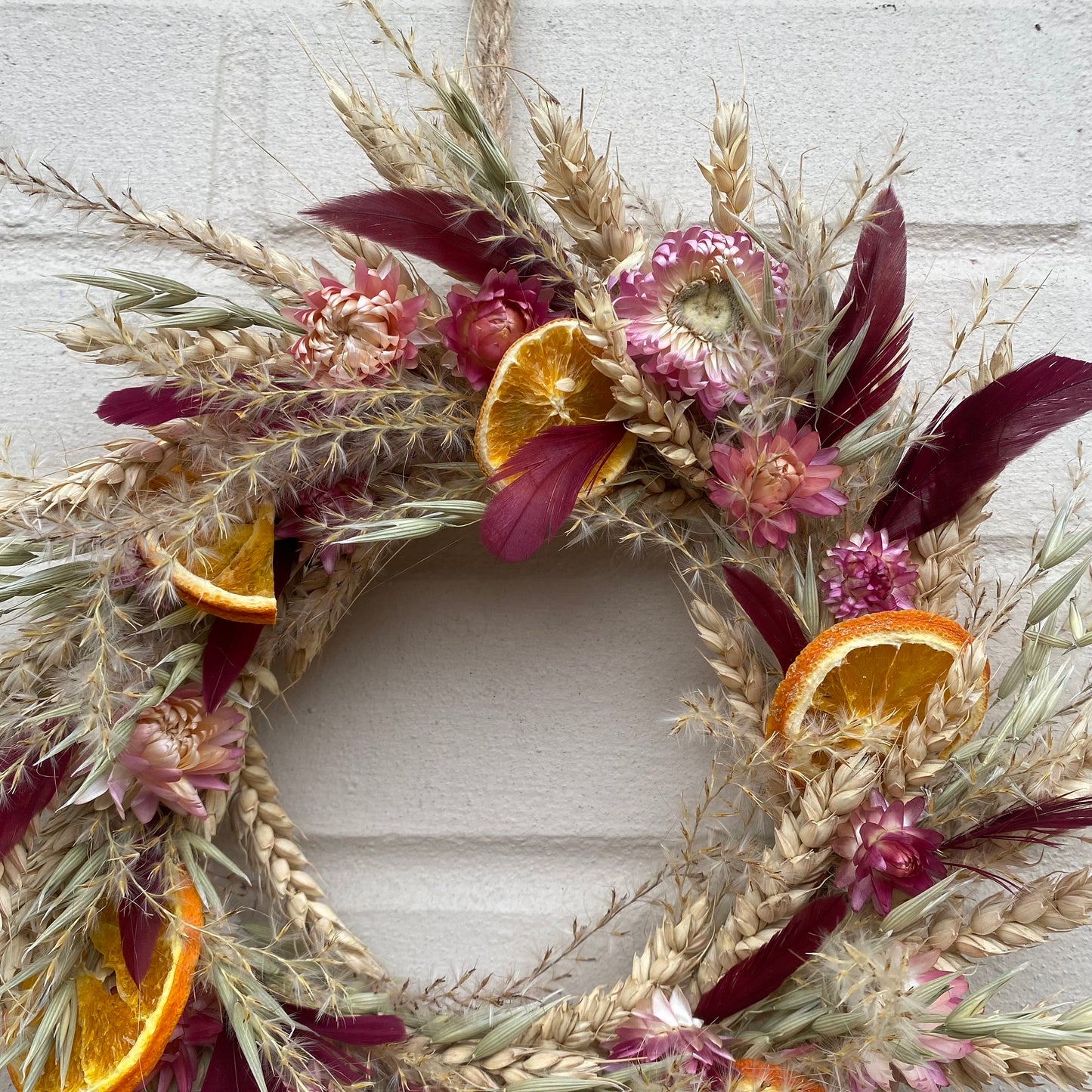 Everlasting dried flowers| Spring inspired decor | Spring dried flowers | Spring wreath | Summer decor | Small Dried Flower Wreath | 23cm