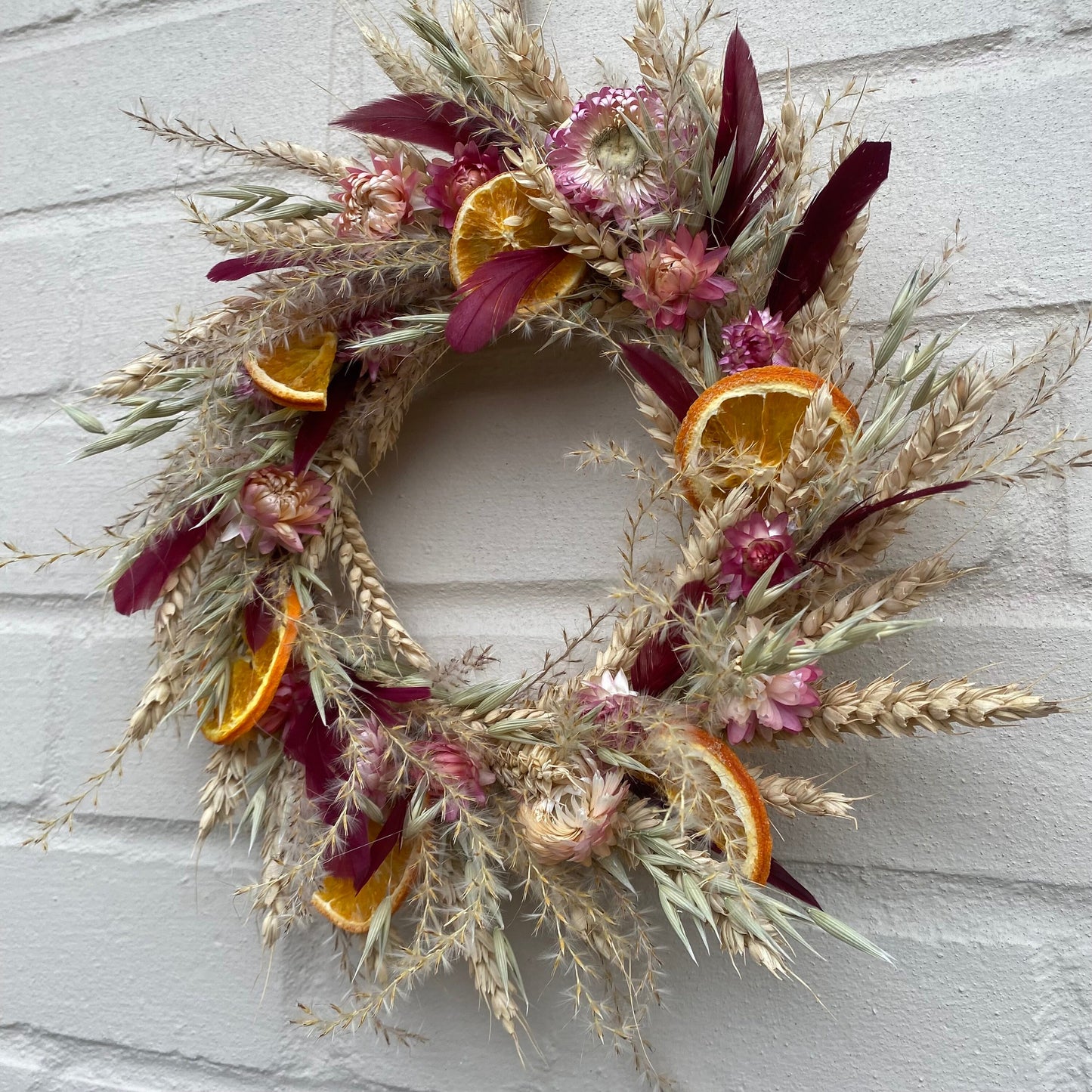 Everlasting dried flowers| Spring inspired decor | Spring dried flowers | Spring wreath | Summer decor | Small Dried Flower Wreath | 23cm