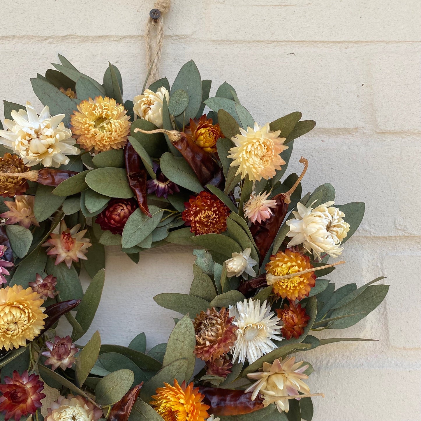 Spring dried flower wreath | Spring colours | Spring decor | Summer wreath | Everlasting dried flower wreath | Summer Door wreath | 22cm