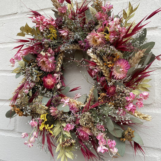 Winter wreath | Small wreath | Christmas wreath | Cottage core | Dried flowers | Farm house decor | Wall hangings | 25x25cm