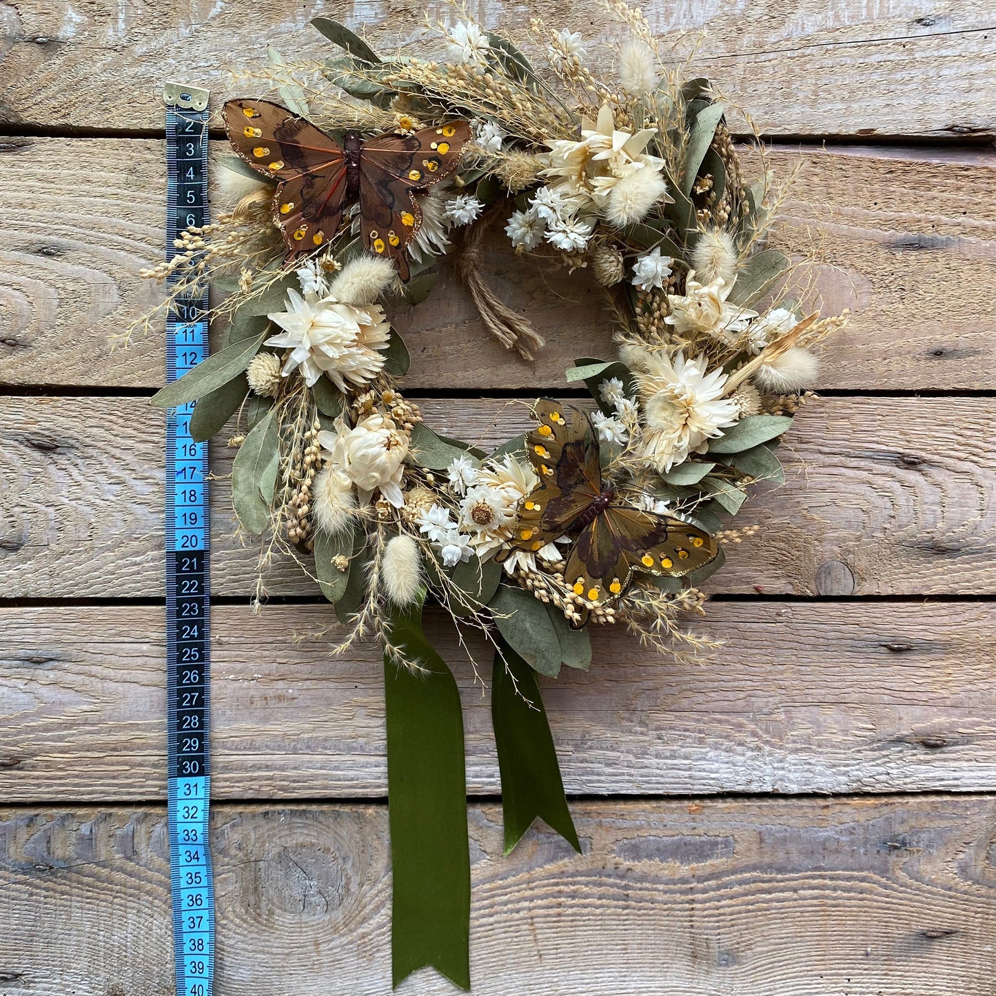 Dried flower wreath | Farmhouse style | Country living | Farmhouse wreath | Winter wreath | Christmas gifts for the house | 22cm