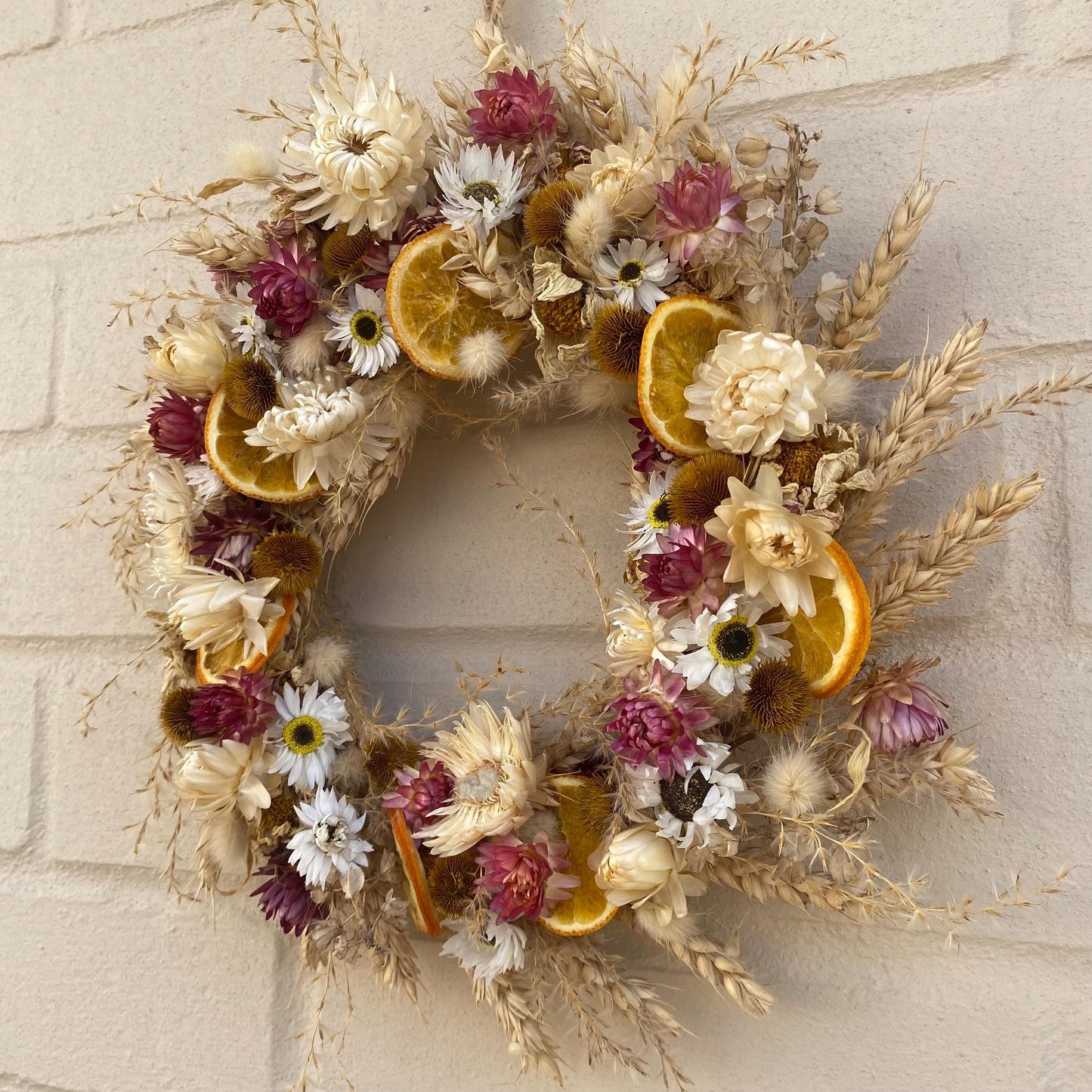 Spring dried flower wreath | Spring colours | Spring decor | Summer wreath | Everlasting dried flower wreath | Summer Door wreath | 23cm