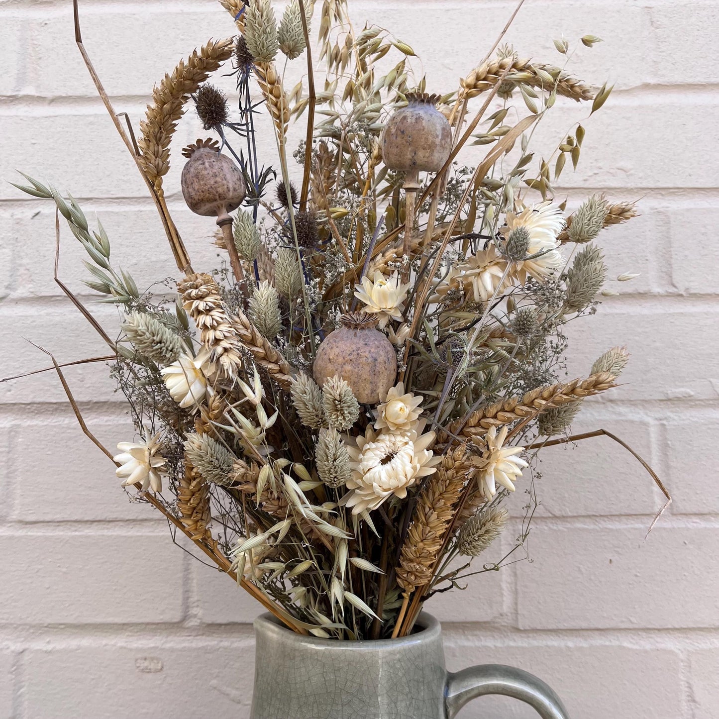 Dried flower bouquet | Spring flower bunch | Gifts for her | Gifts for home owners | Cream and beige | Large flower bouquet