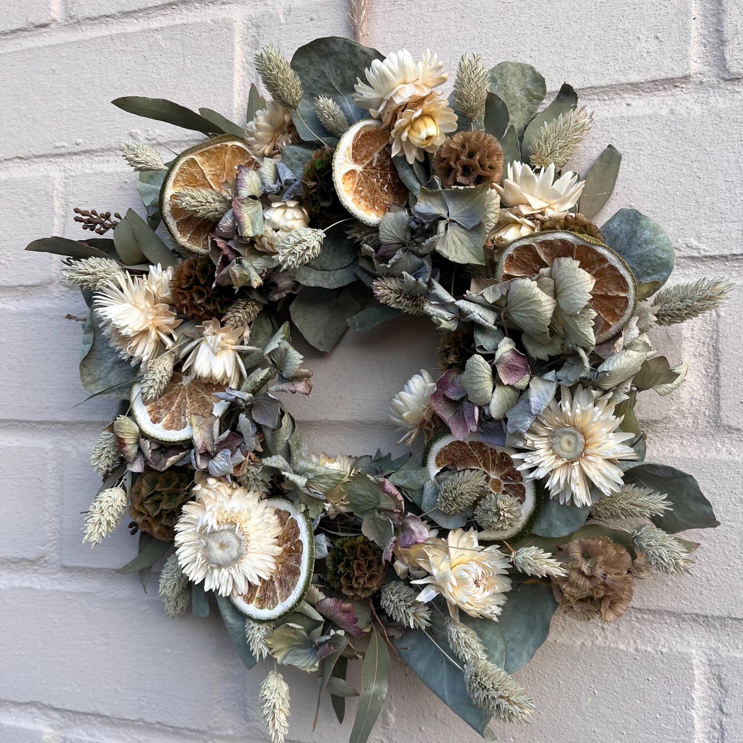 Spring dried flower wreath | Spring colours | Spring decor | Summer wreath | Everlasting dried flower wreath | Summer Door wreath | 23cm