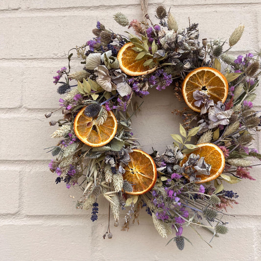 Dried flower wreath | Cottage decor | Cottage core | Garden wreath | Small wall hangings | Cottage garden inspired wreath | 23cm