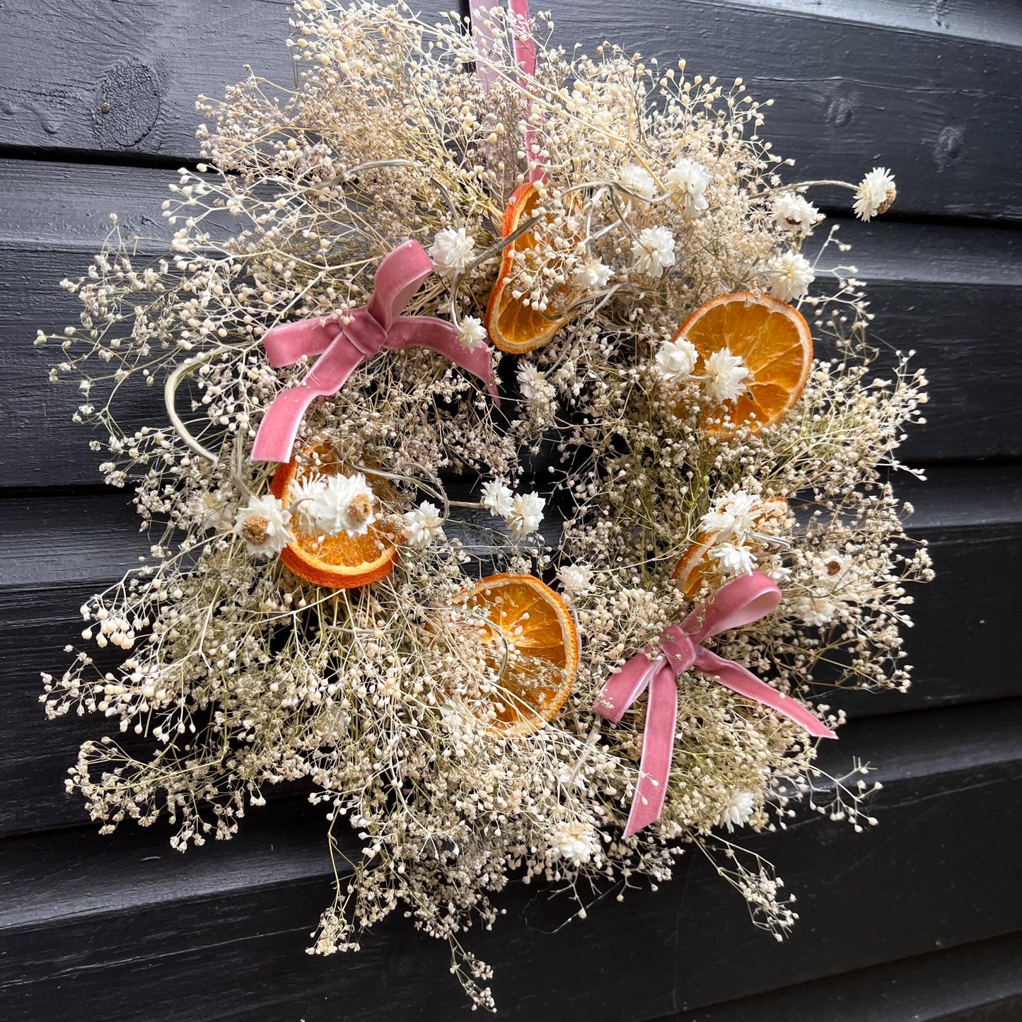 Spring wreath | Spring decorations | Dried flower wreath | Farmhouse spring decor | Small wreath | Wall hangings | 25cm