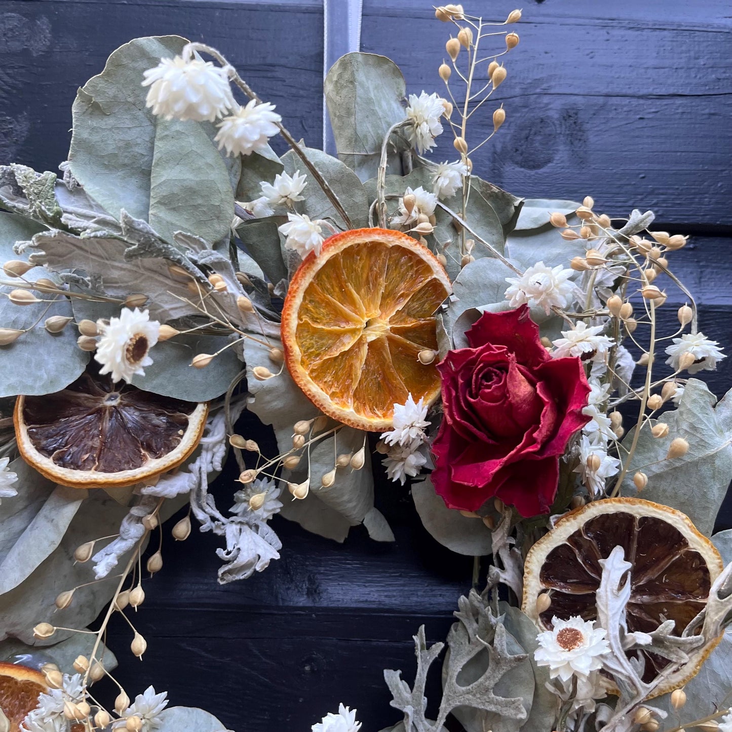Spring wreath | Spring decorations | Dried flower wreath | Farmhouse spring decor | Small wreath | Wall hangings | 25cm