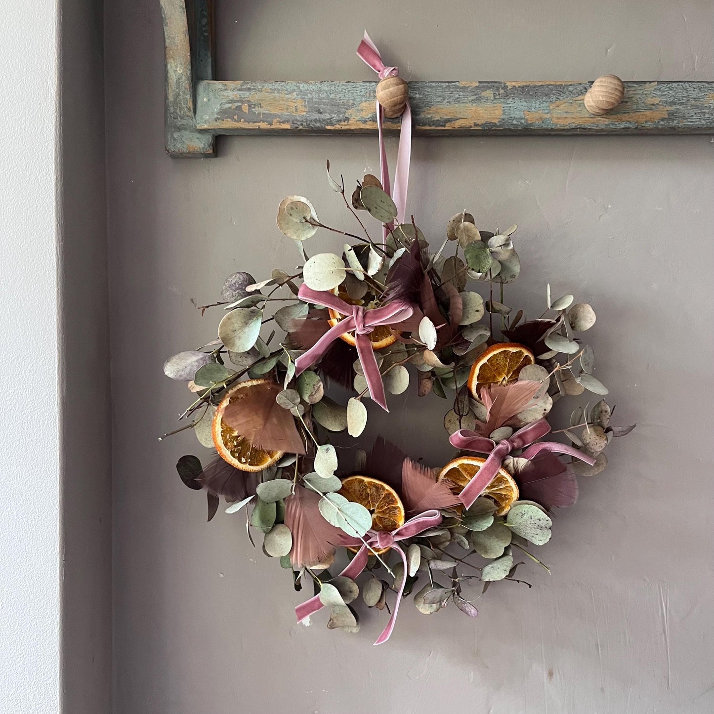 Dried flower wreath | Everlasting flower | Farmhouse style | Farmhouse home | Country living | Wreath | Farmhouse wreath | Wreath | 25cm