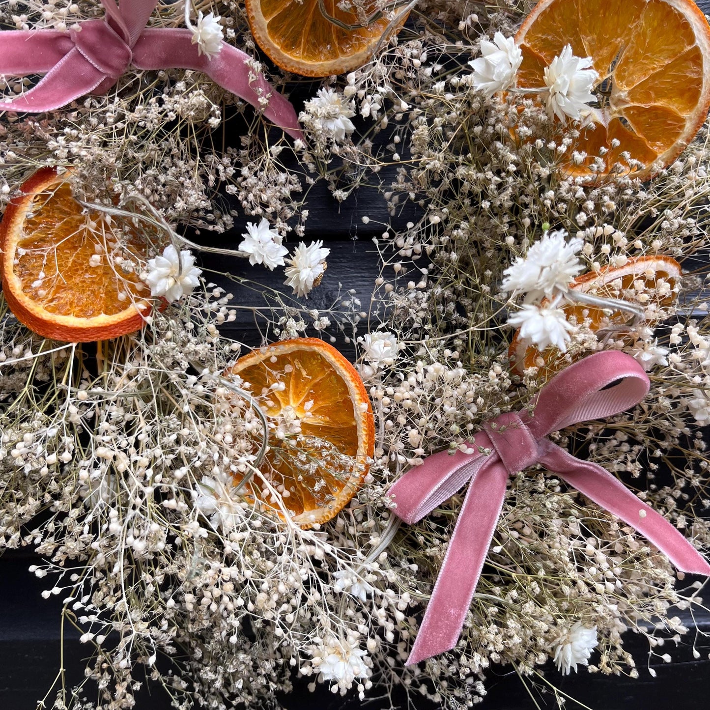 Spring wreath | Spring decorations | Dried flower wreath | Farmhouse spring decor | Small wreath | Wall hangings | 25cm