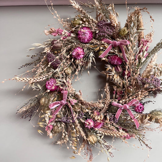 Dried flower wreath making kit | Wreath making kit | 25cm wreath | Craft kit | DIY kit | Flower craft kit | Summer wreath