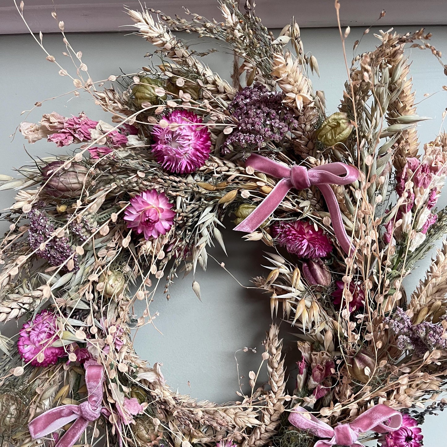 Dried flower wreath making kit | Wreath making kit | 25cm wreath | Craft kit | DIY kit | Flower craft kit | Summer wreath