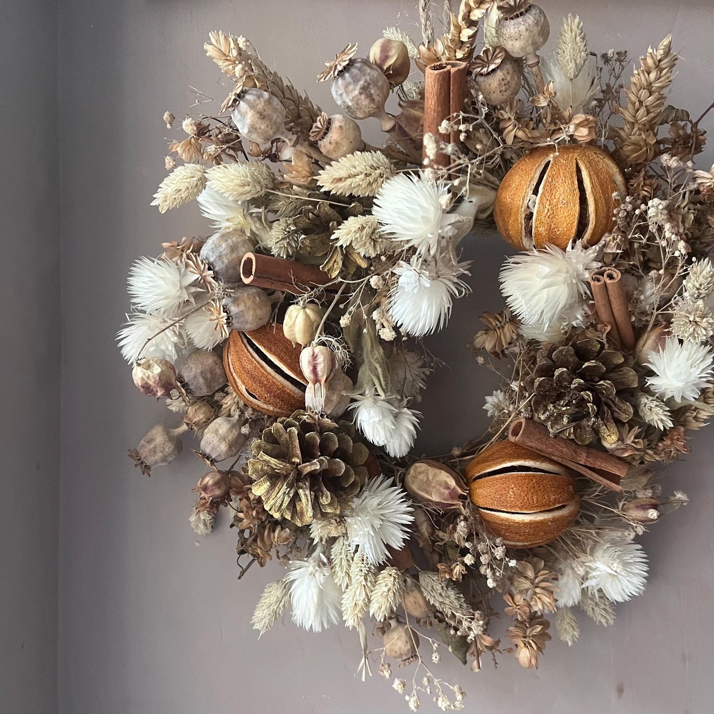 Everlasting dried flowers| Autumn inspired decor | Dried flowers | Autumn wreath | Autumnal inspired decor | 23cm