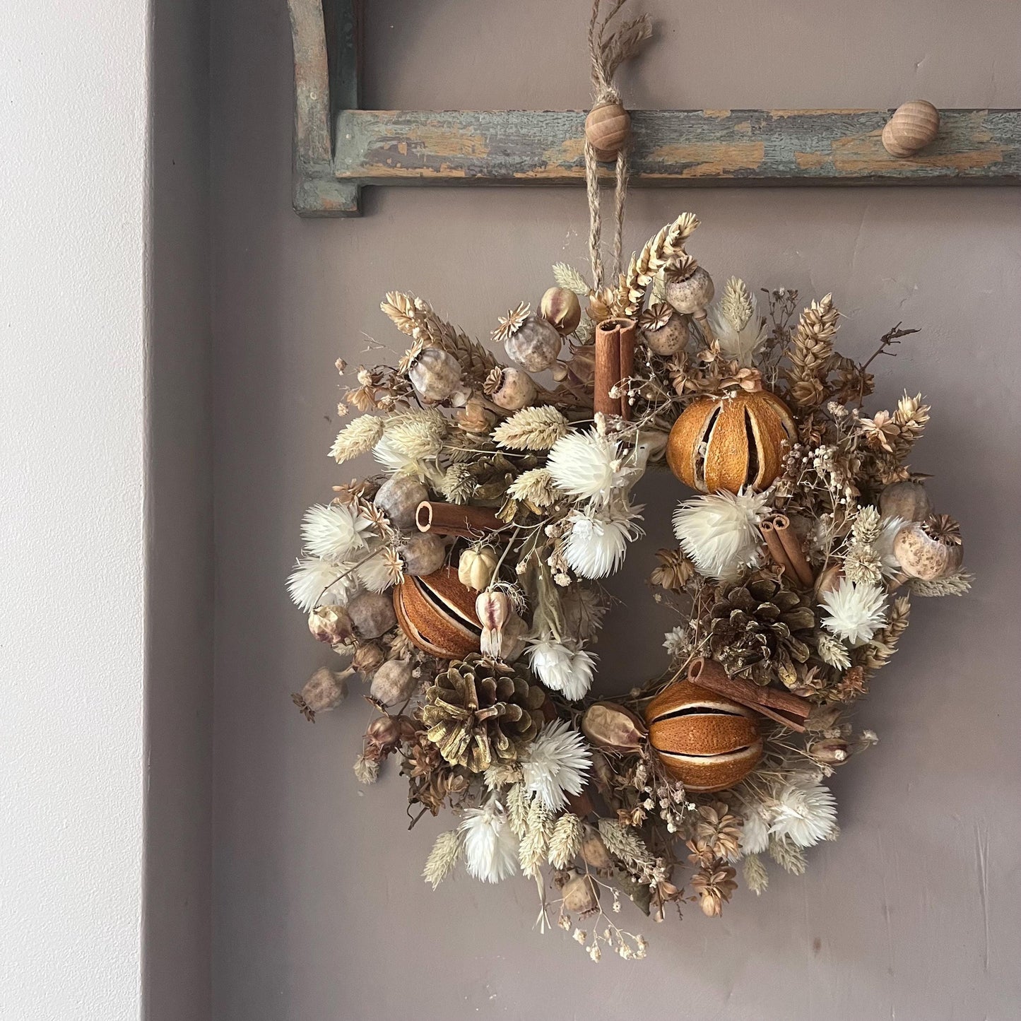 Everlasting dried flowers| Autumn inspired decor | Dried flowers | Autumn wreath | Autumnal inspired decor | 23cm
