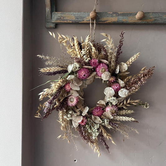 Everlasting dried flowers| Autumn inspired decor | Dried flowers | Autumn wreath | Autumnal inspired decor | 23cm