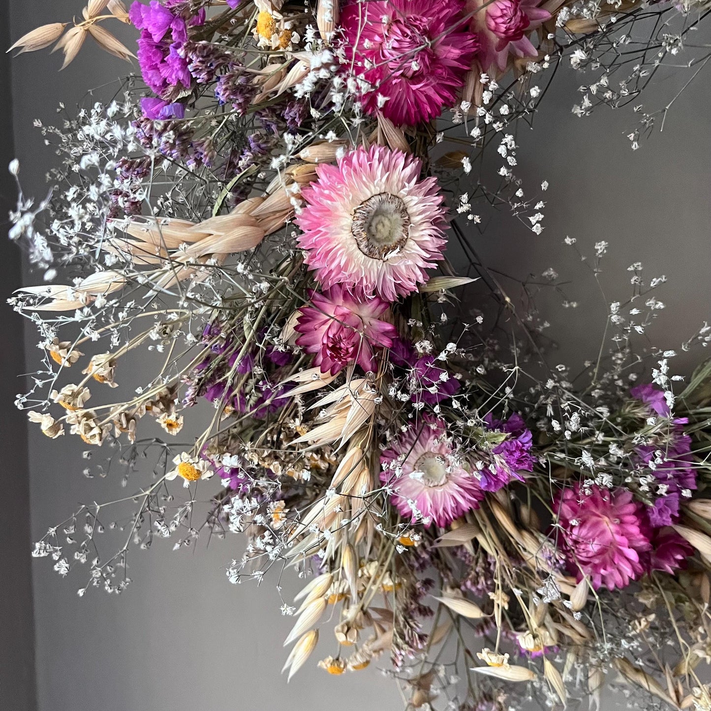 Everlasting dried flowers| Autumn inspired decor | Dried flowers | Autumn wreath | Autumnal inspired decor | 23cm