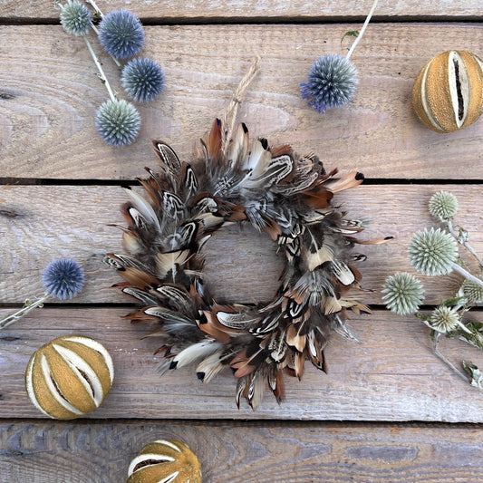 Baubles | Feather baubles | Christmas decorations | Farmhouse Christmas decor | Tree ornament | Country side Christmas | Natural Christmas