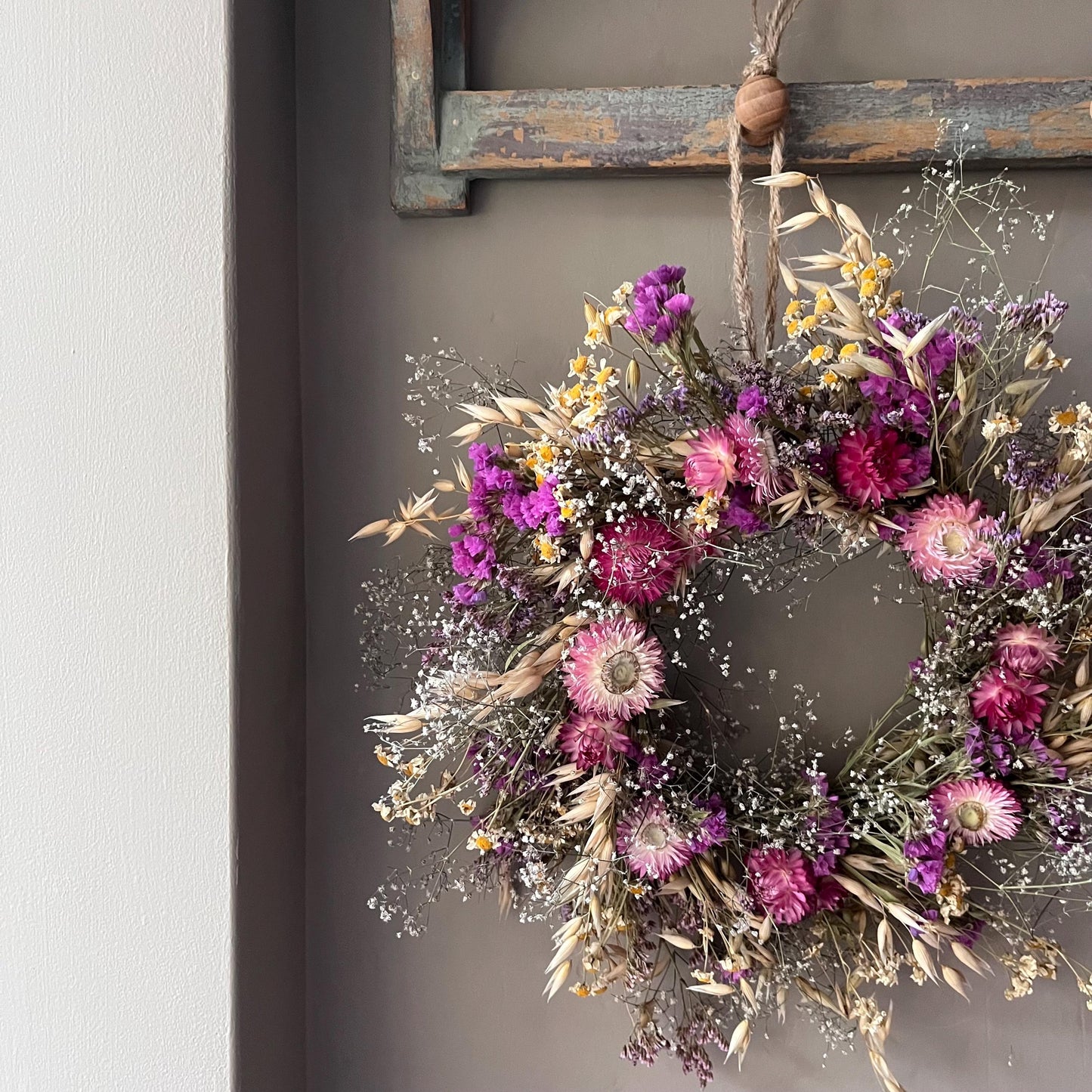 Everlasting dried flowers| Autumn inspired decor | Dried flowers | Autumn wreath | Autumnal inspired decor | 23cm