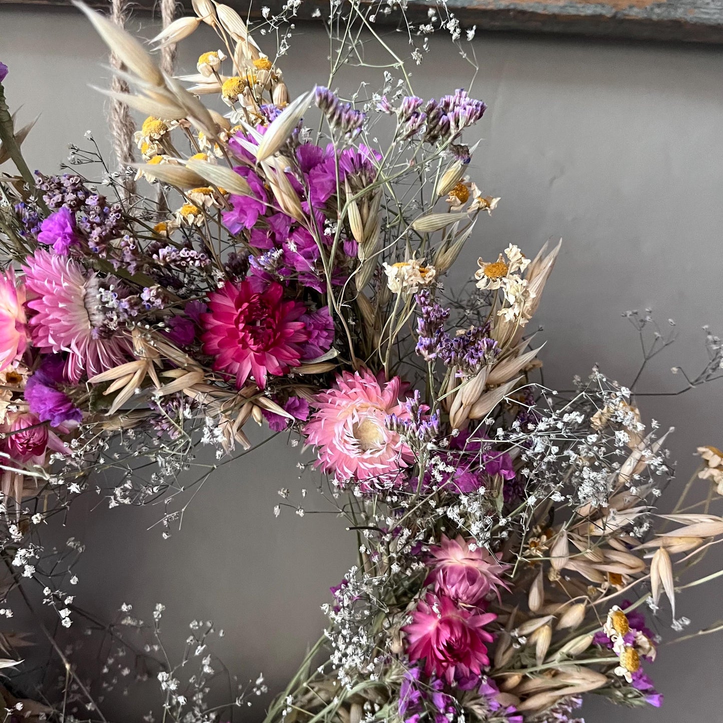 Everlasting dried flowers| Autumn inspired decor | Dried flowers | Autumn wreath | Autumnal inspired decor | 23cm