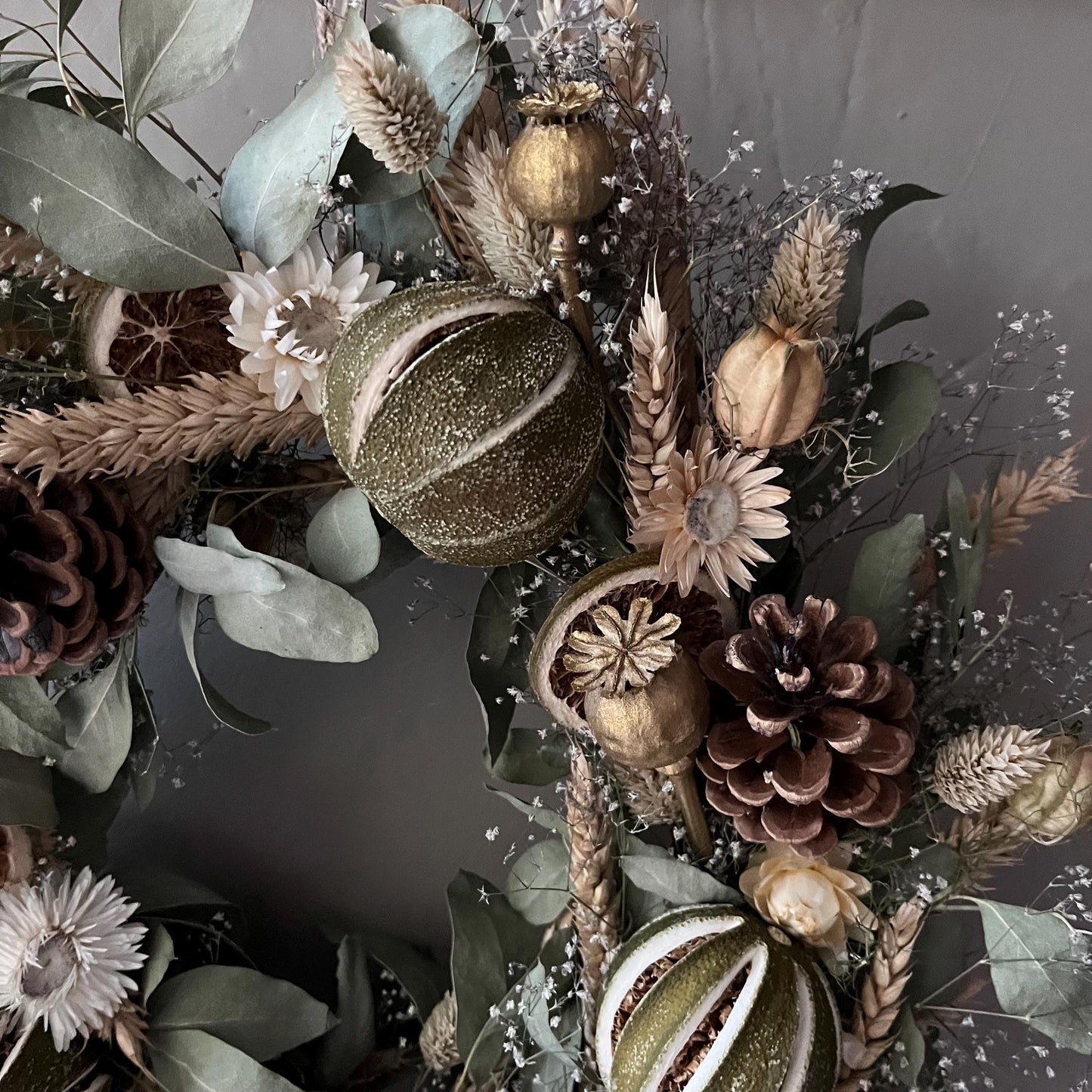 DIY dried flower wreath making kit | Christmas wreath making | DIY winter wreath | Handmade Christmas wreath