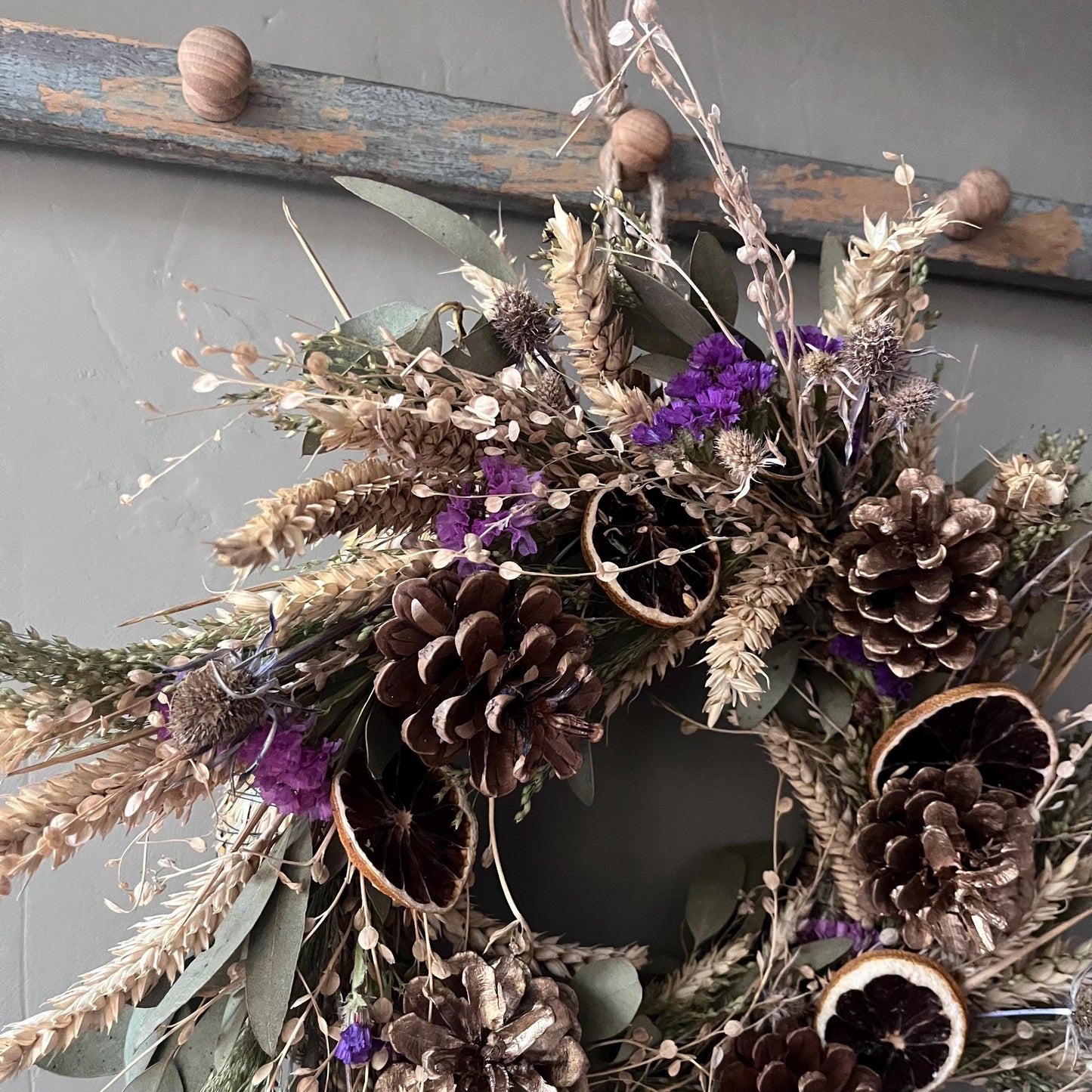 Dried flower wreath making kit | Christmas Wreath making kit | 25cm wreath | Craft kit | DIY kit | Flower craft kit