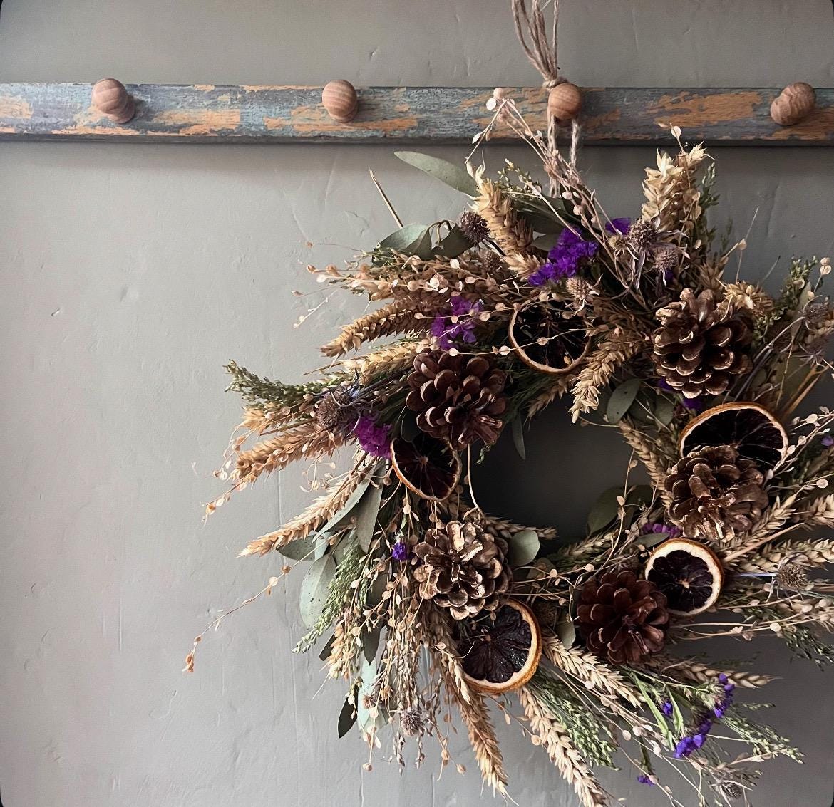 Dried flower wreath making kit | Christmas Wreath making kit | 25cm wreath | Craft kit | DIY kit | Flower craft kit