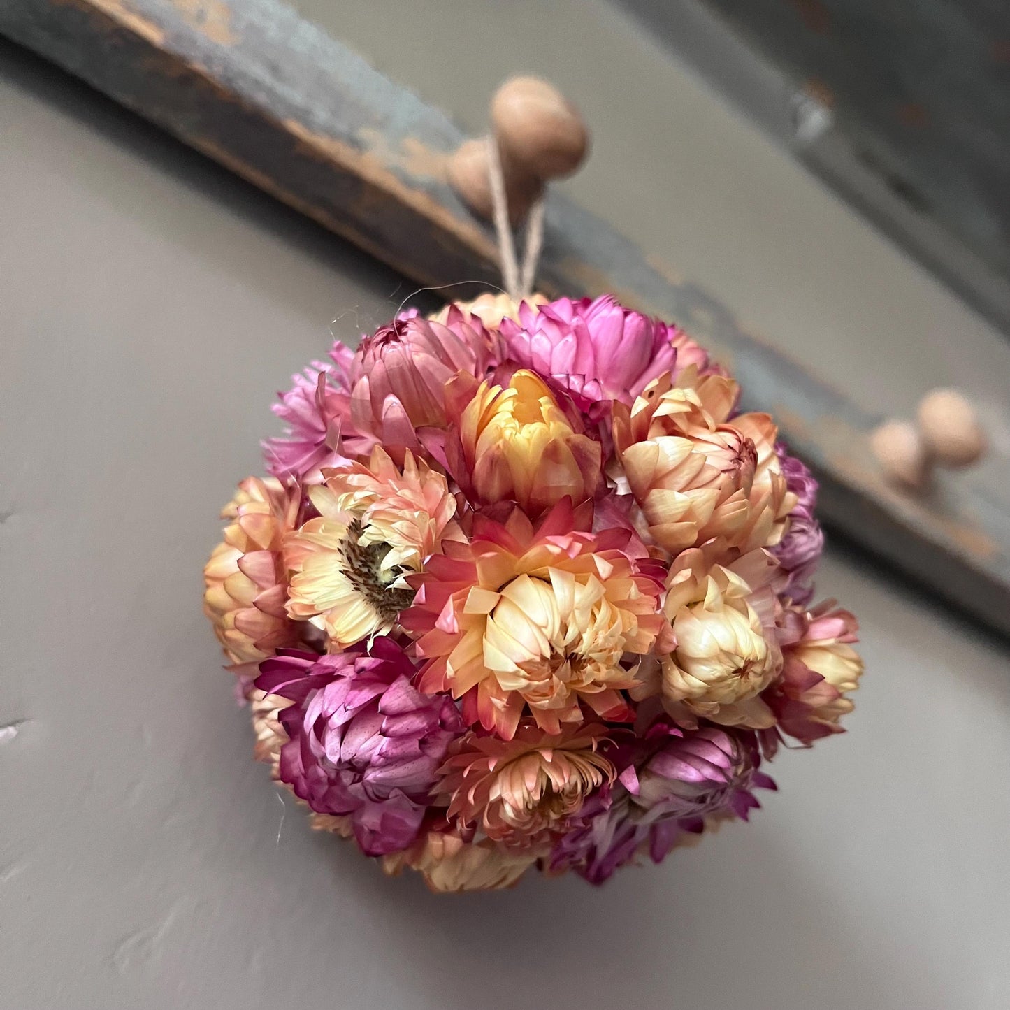 Christmas tree decorations- Dried flower bauble