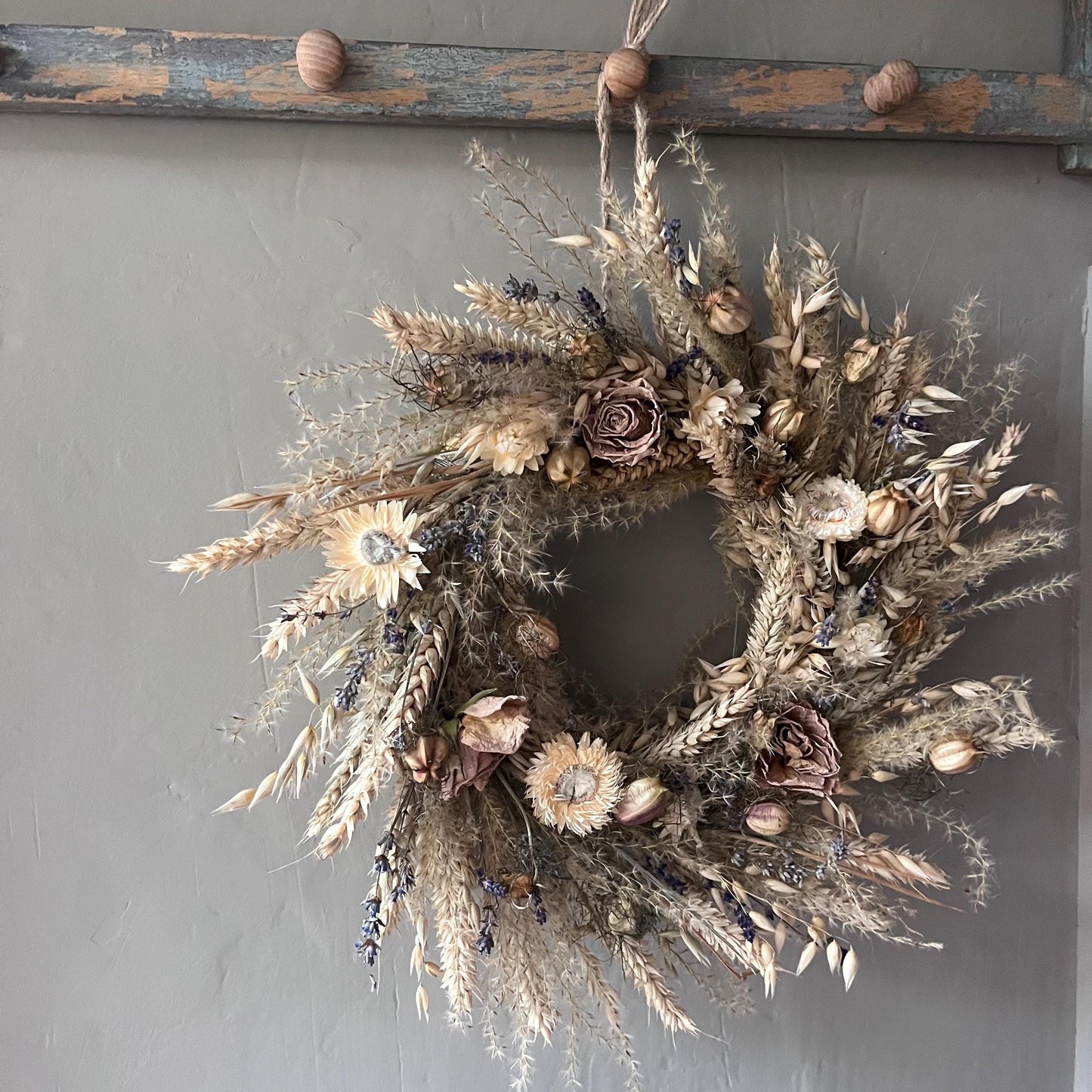 Dried flower winter wreath | Christmas wreath  34cm