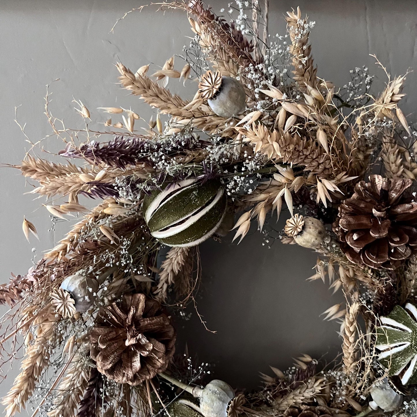 Dried flower wreath making kit | Christmas wreath making | Winter wreath | Make your own | Craft kits | 25cm wreath