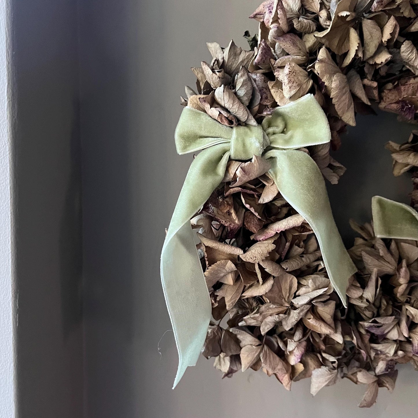 Winter Dried Flower Wreath: Christmas Decor, Handcrafted in Suffolk