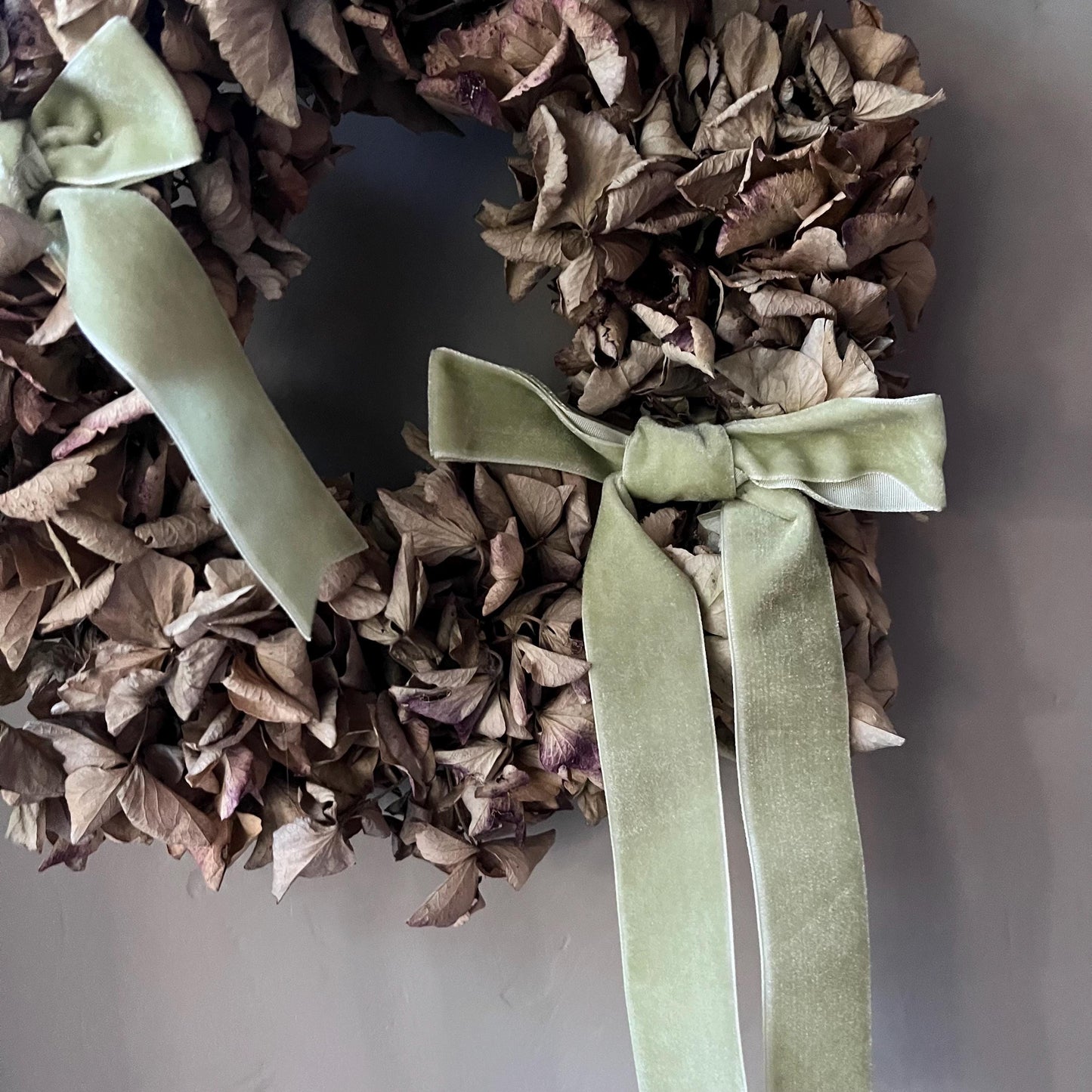 Winter Dried Flower Wreath: Christmas Decor, Handcrafted in Suffolk